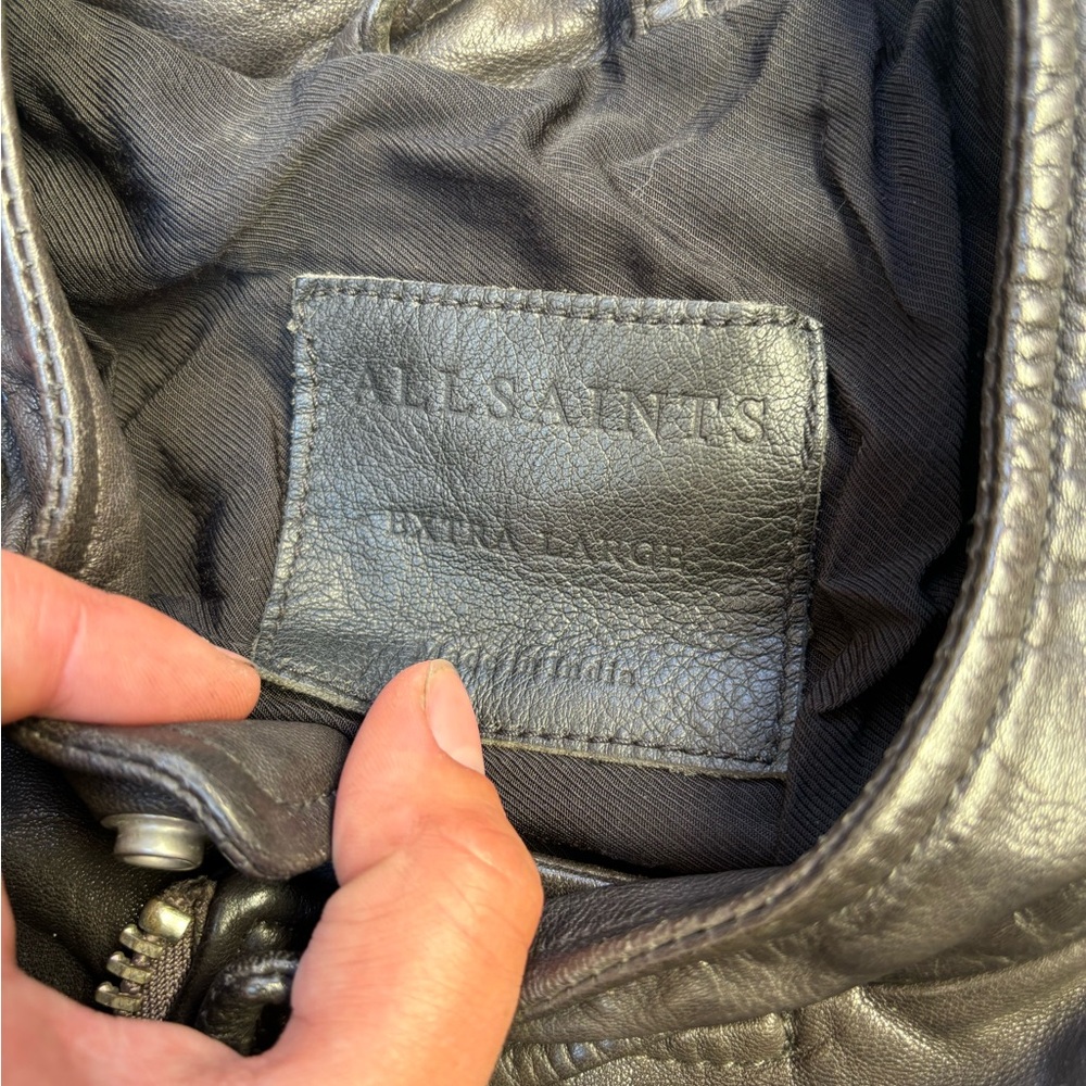 AllSaints chocolates Leather Jacket